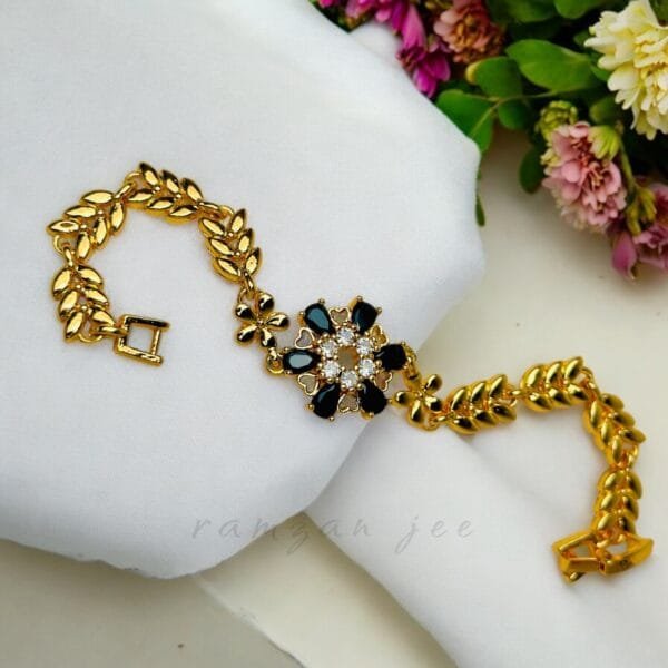 "Elegant charm bracelet with sparkling gemstones for women"