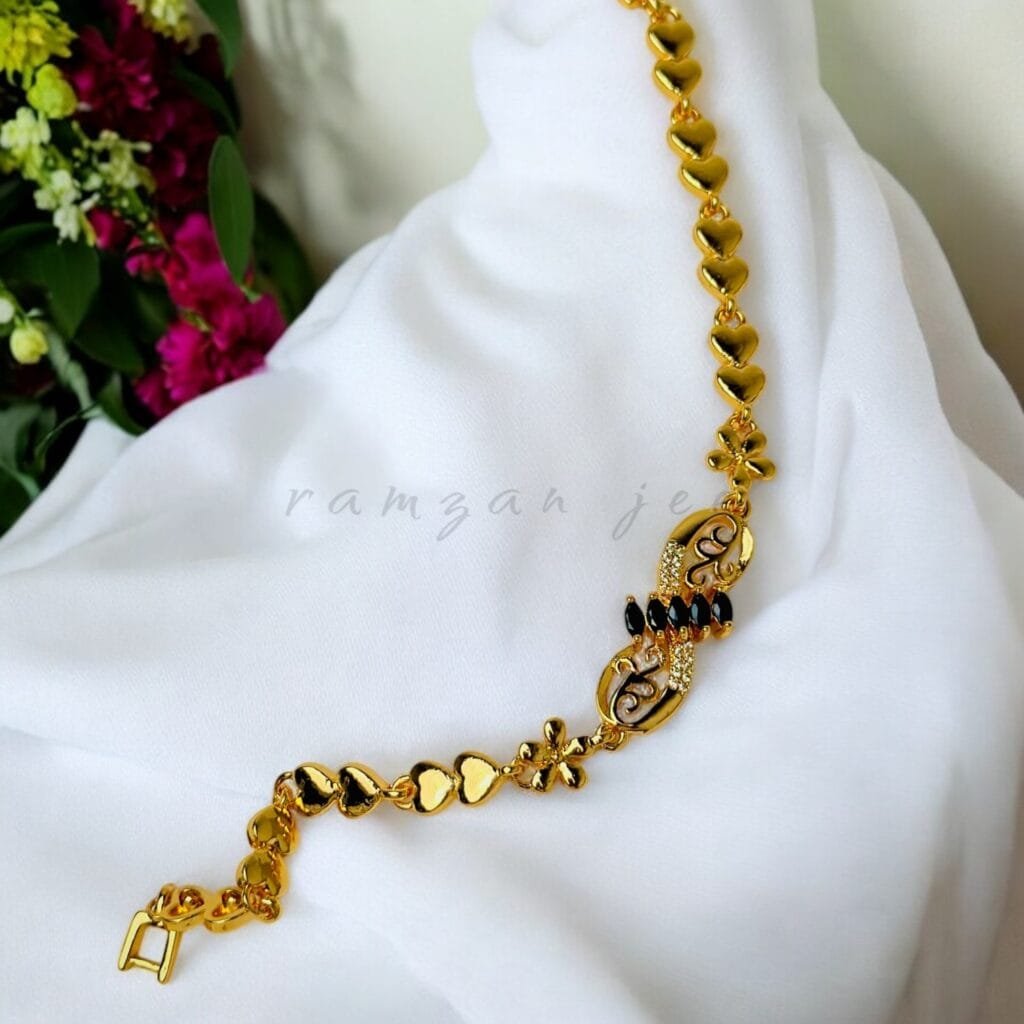 "Elegant charm bracelet with sparkling gemstones for women"