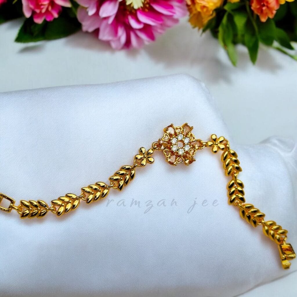 "Elegant charm bracelet with sparkling gemstones for women"
