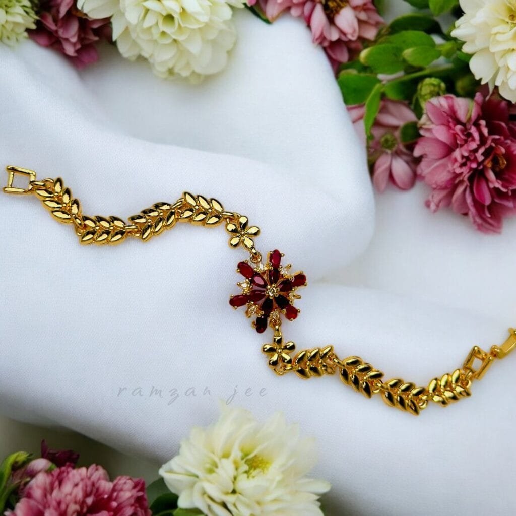 "Elegant charm bracelet with sparkling gemstones for women"