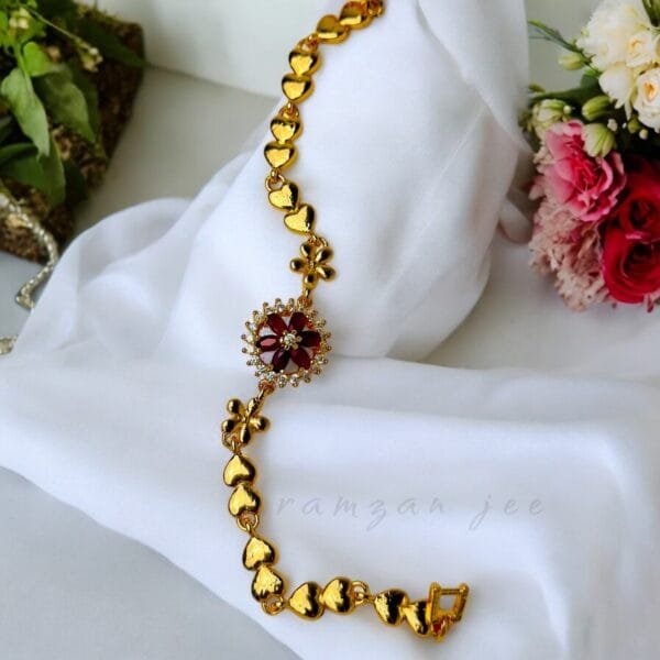 "Luxury women’s bracelet with shimmering stones"