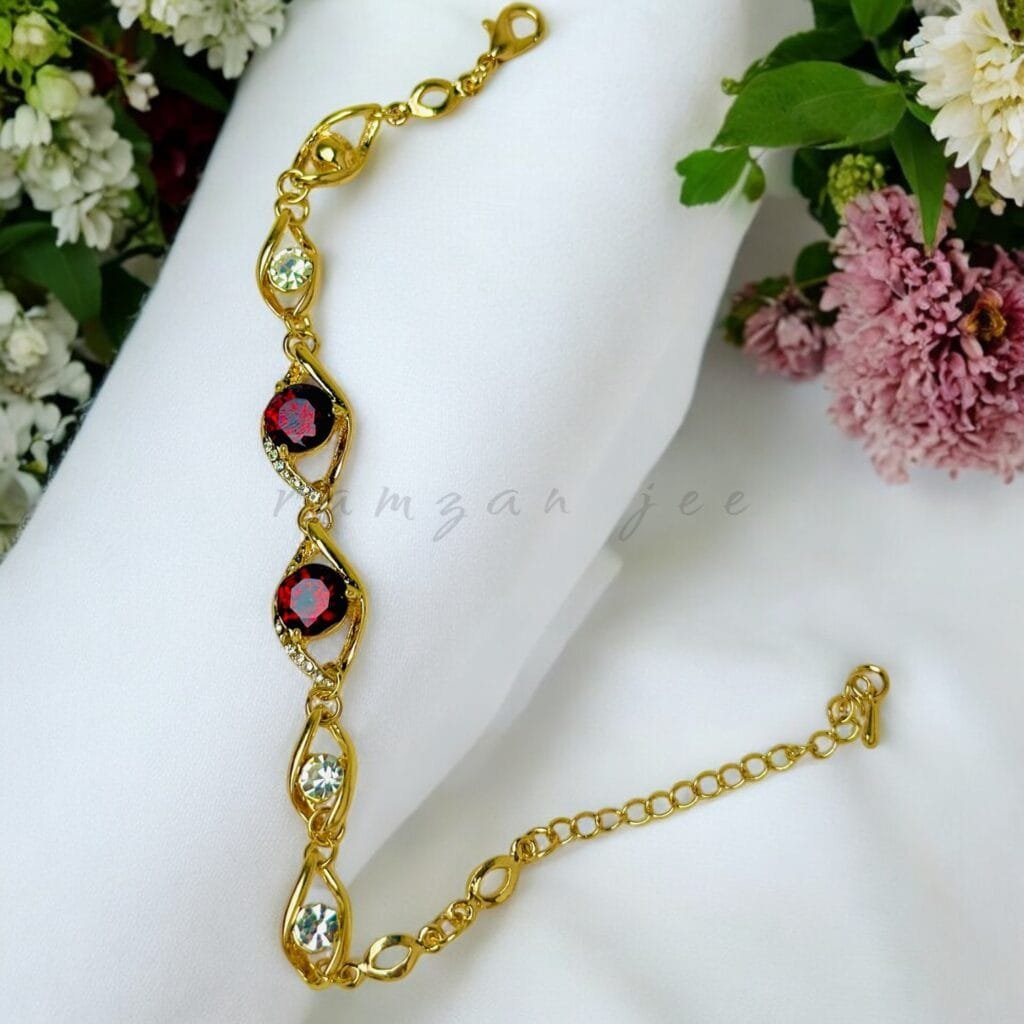 "Luxury women’s bracelet with shimmering stones