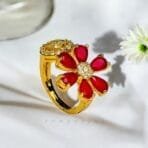 "Elegant diamond engagement ring in a gold band, perfect for weddings."