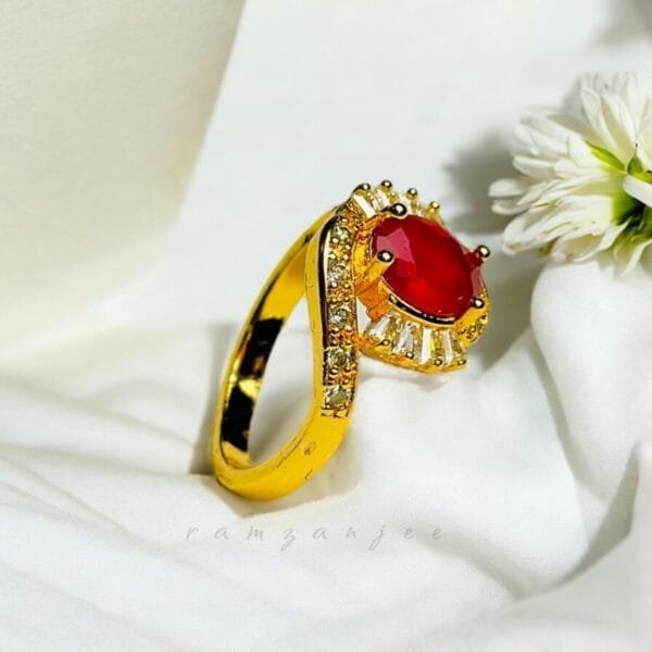 "Elegant diamond engagement ring in a gold band, perfect for weddings."