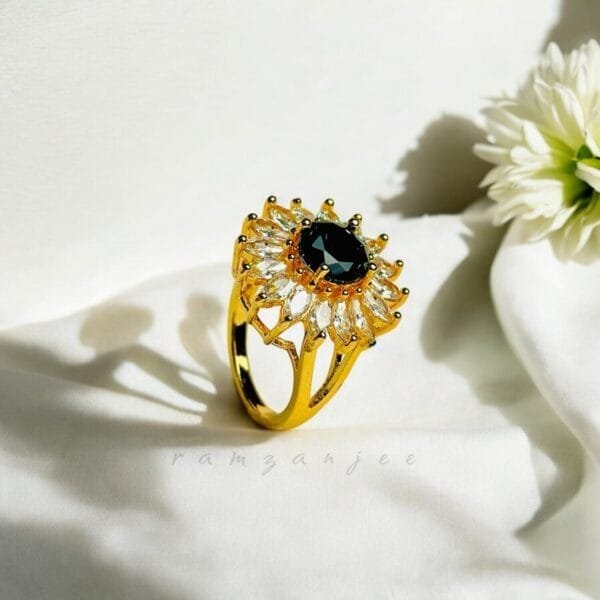 "Elegant diamond engagement ring in a gold band, perfect for weddings."