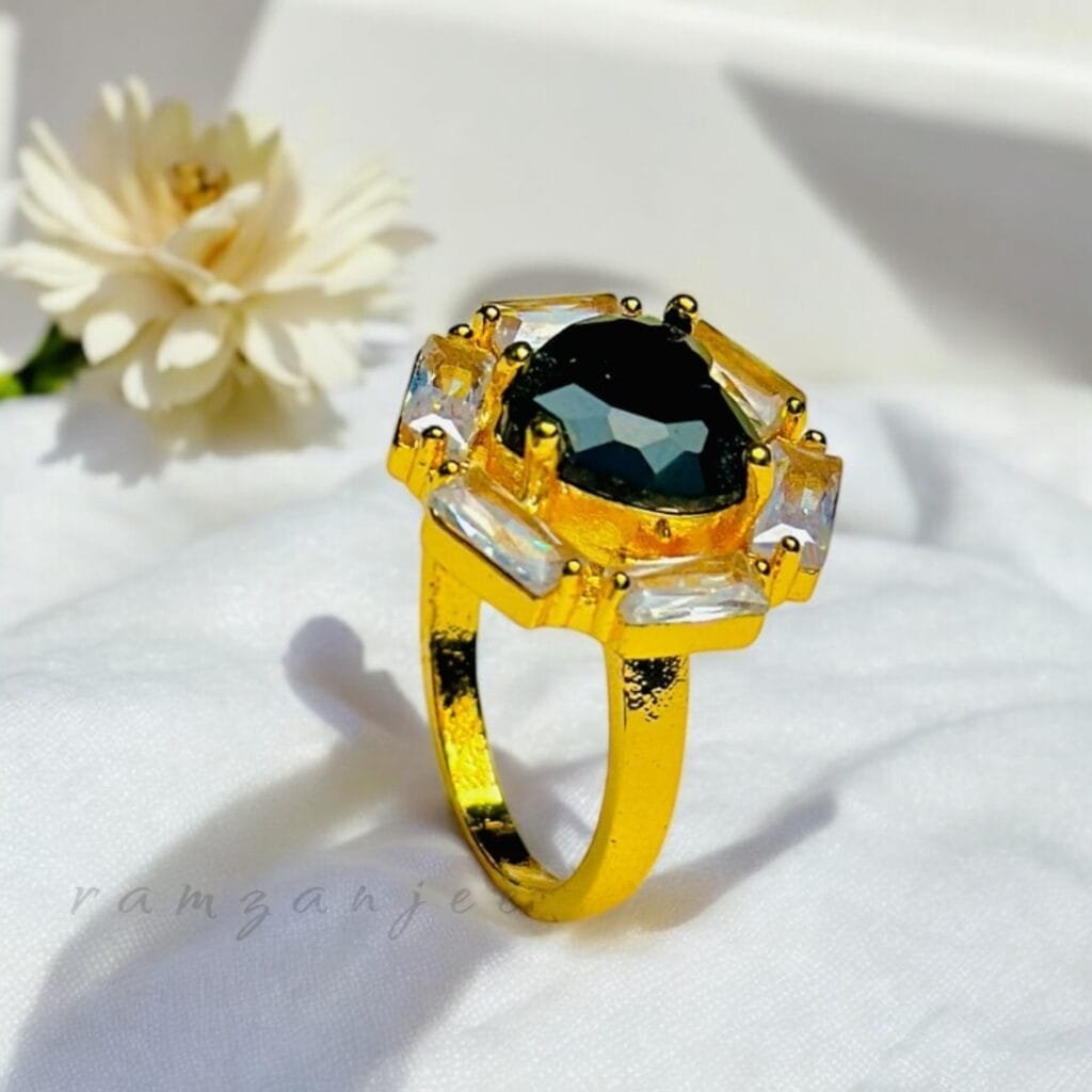 "Elegant diamond engagement ring in a gold band, perfect for weddings."