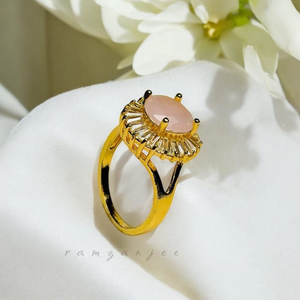 "Elegant diamond engagement ring in a gold band, perfect for weddings."