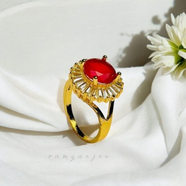 "Elegant diamond engagement ring in a gold band, perfect for weddings."