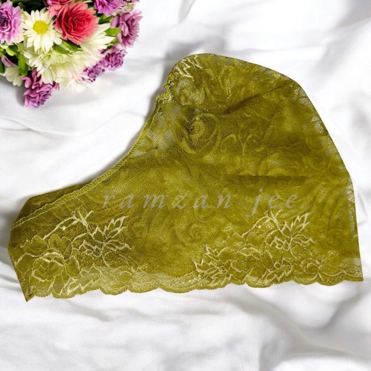 "Stretchable hijab cap in neutral beige, perfect for all-day wear."