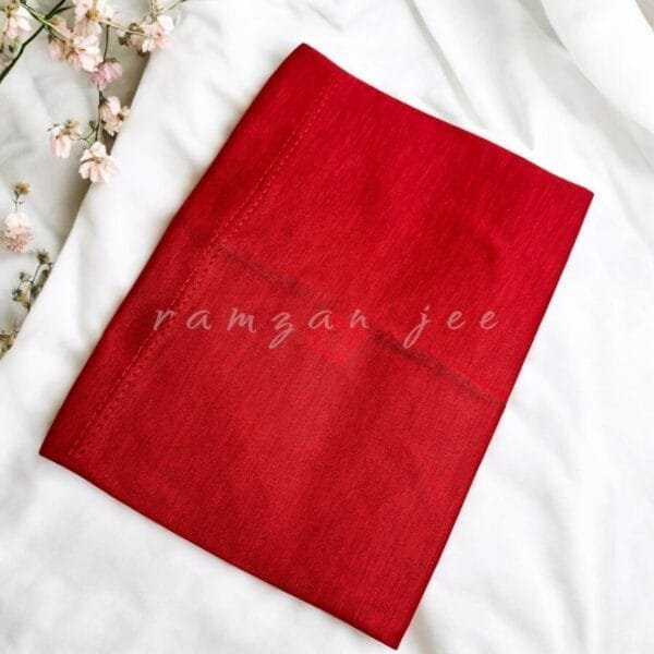 "Lightweight and colorful hijab cap, ideal for layering under silk or chiffon hijabs."