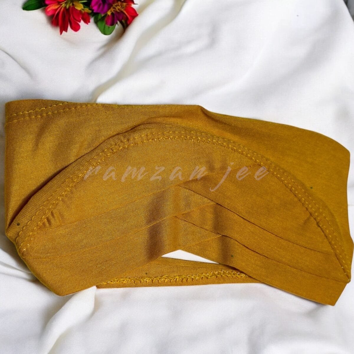 "Breathable hijab cap in soft cotton for a secure fit."