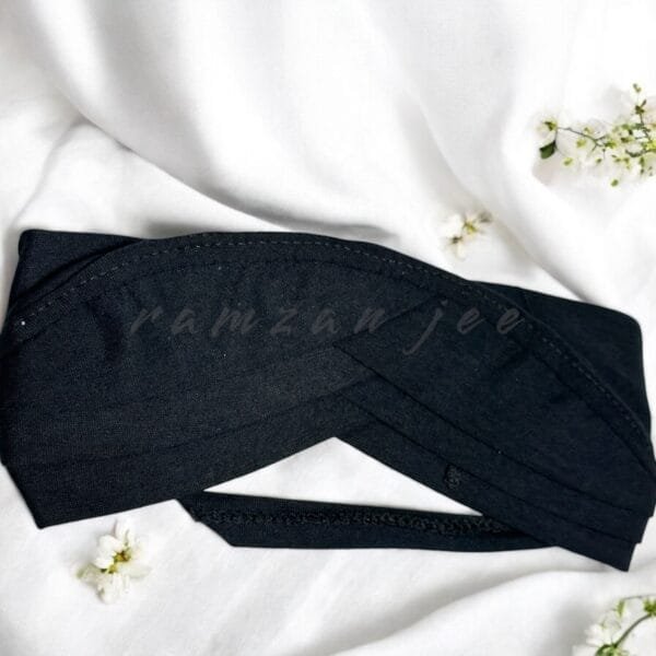 "Breathable hijab cap in soft cotton for a secure fit."