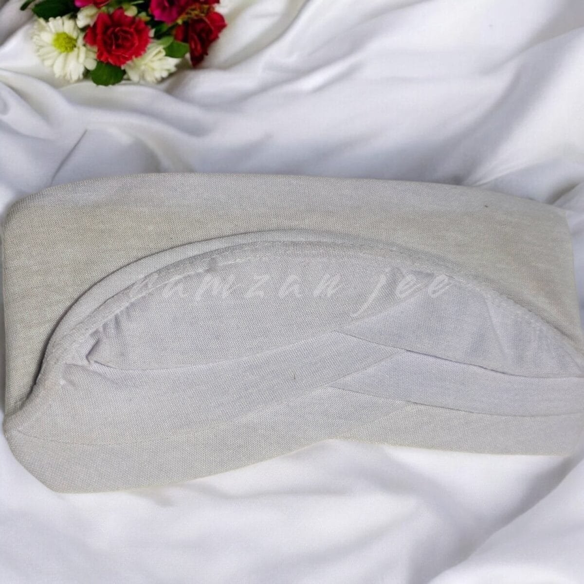 "Breathable hijab cap in soft cotton for a secure fit."