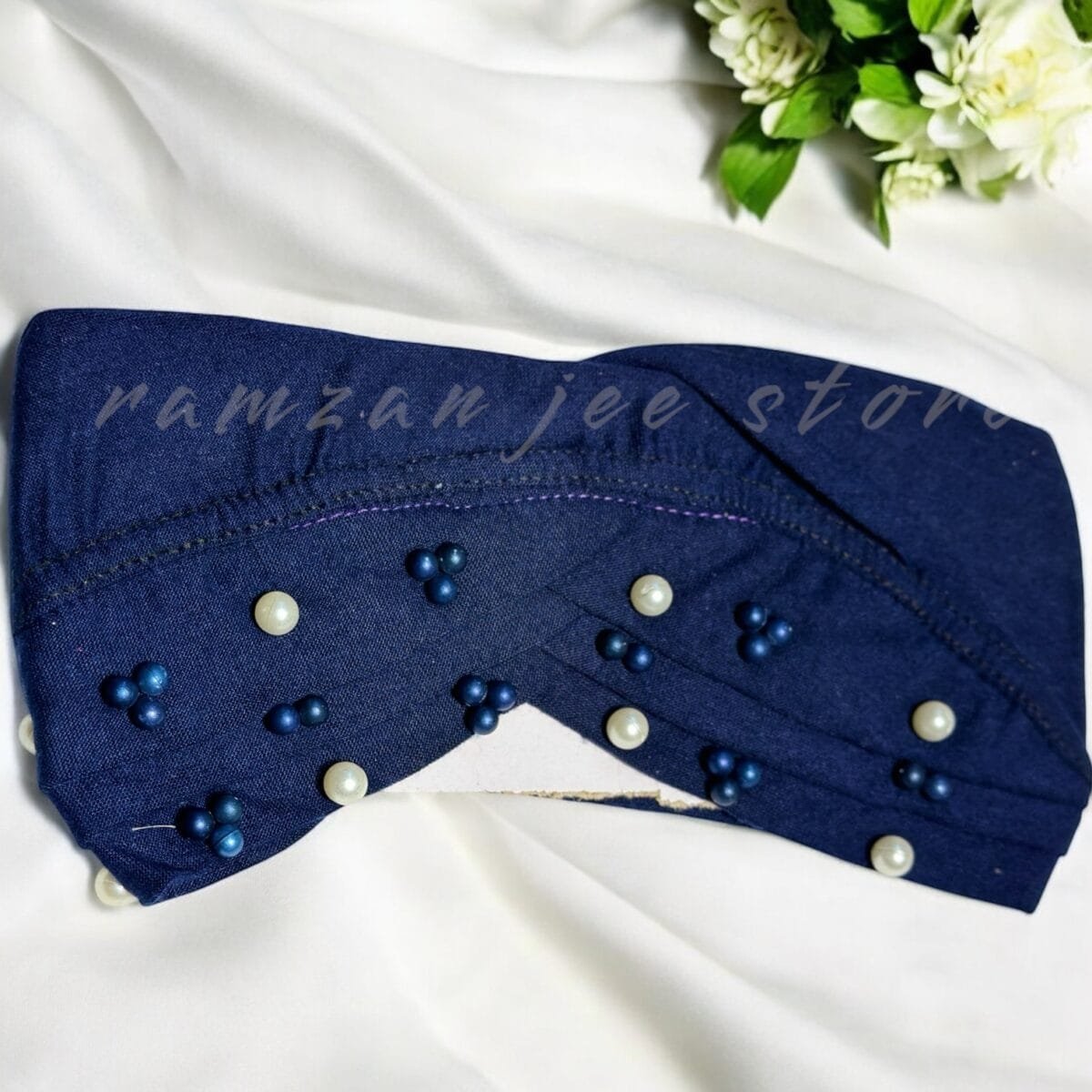 "Breathable hijab cap in soft cotton for a secure fit."
