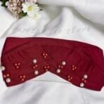 "Breathable hijab cap in soft cotton for a secure fit."