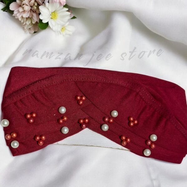 "Breathable hijab cap in soft cotton for a secure fit."
