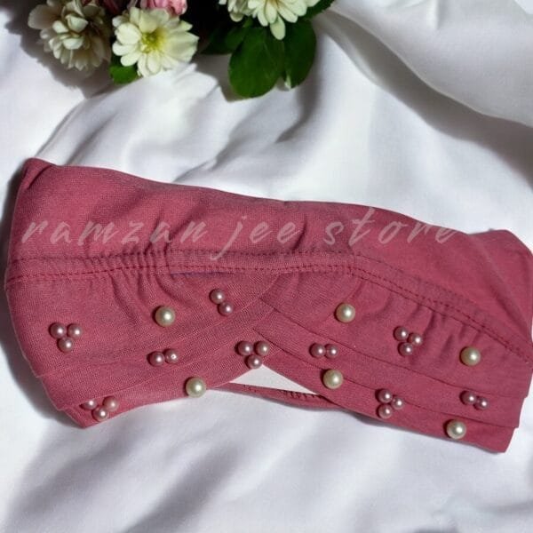 "Breathable hijab cap in soft cotton for a secure fit."