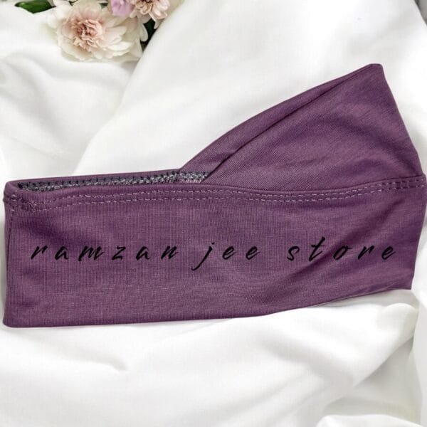"Breathable hijab cap in soft cotton for a secure fit."