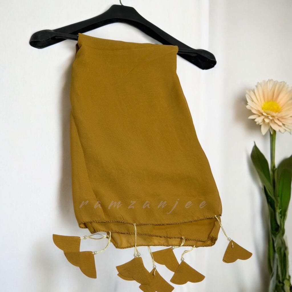 "Eco-friendly hijab made from organic cotton, offering comfort and style with a sustainable design."