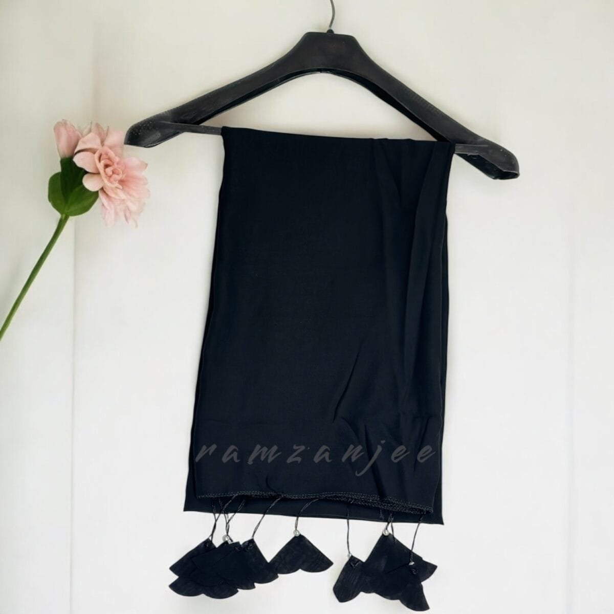 "Eco-friendly hijab made from organic cotton, offering comfort and style with a sustainable design."