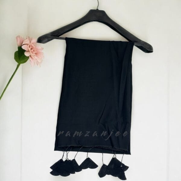 "Eco-friendly hijab made from organic cotton, offering comfort and style with a sustainable design."