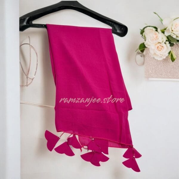 "Eco-friendly hijab made from organic cotton, offering comfort and style with a sustainable design."