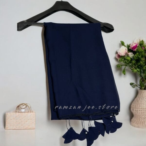 "Eco-friendly hijab made from organic cotton, offering comfort and style with a sustainable design."
