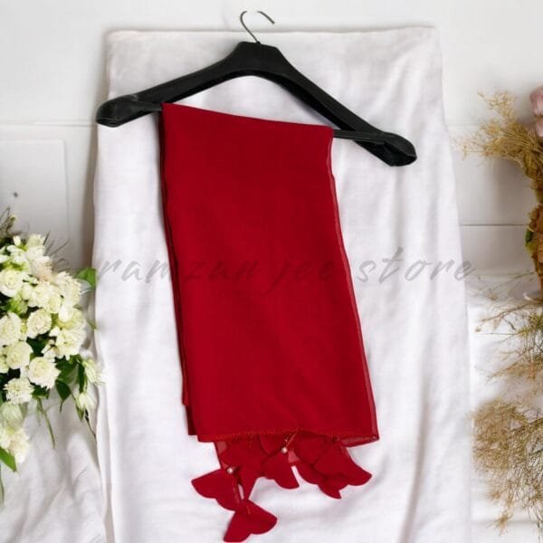 "Eco-friendly hijab made from organic cotton, offering comfort and style with a sustainable design."