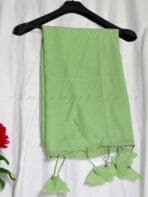 "Eco-friendly hijab made from organic cotton, offering comfort and style with a sustainable design."