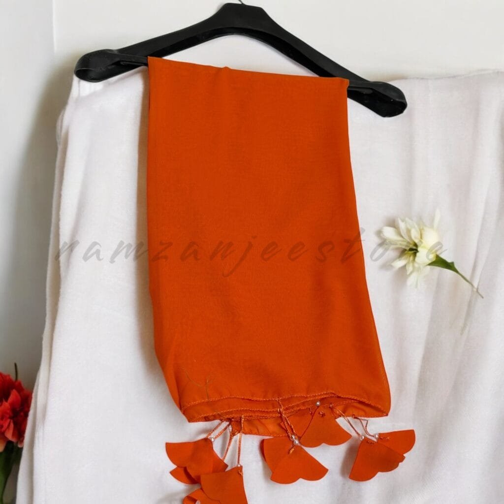 "Eco-friendly hijab made from organic cotton, offering comfort and style with a sustainable design."