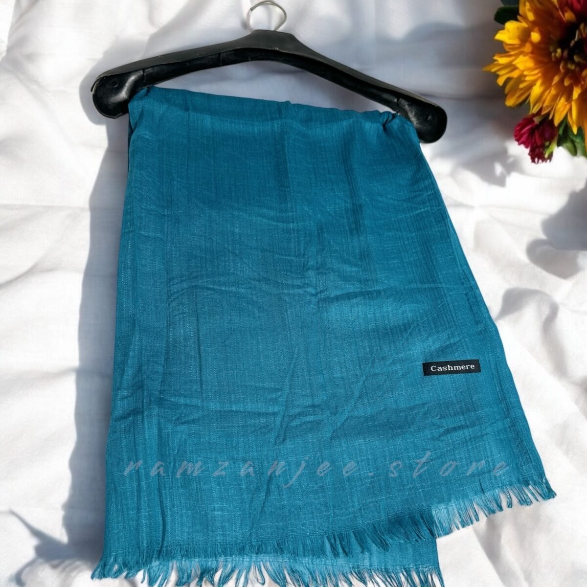 "Luxurious Cashmere Lawn Hijab in earthy tones"