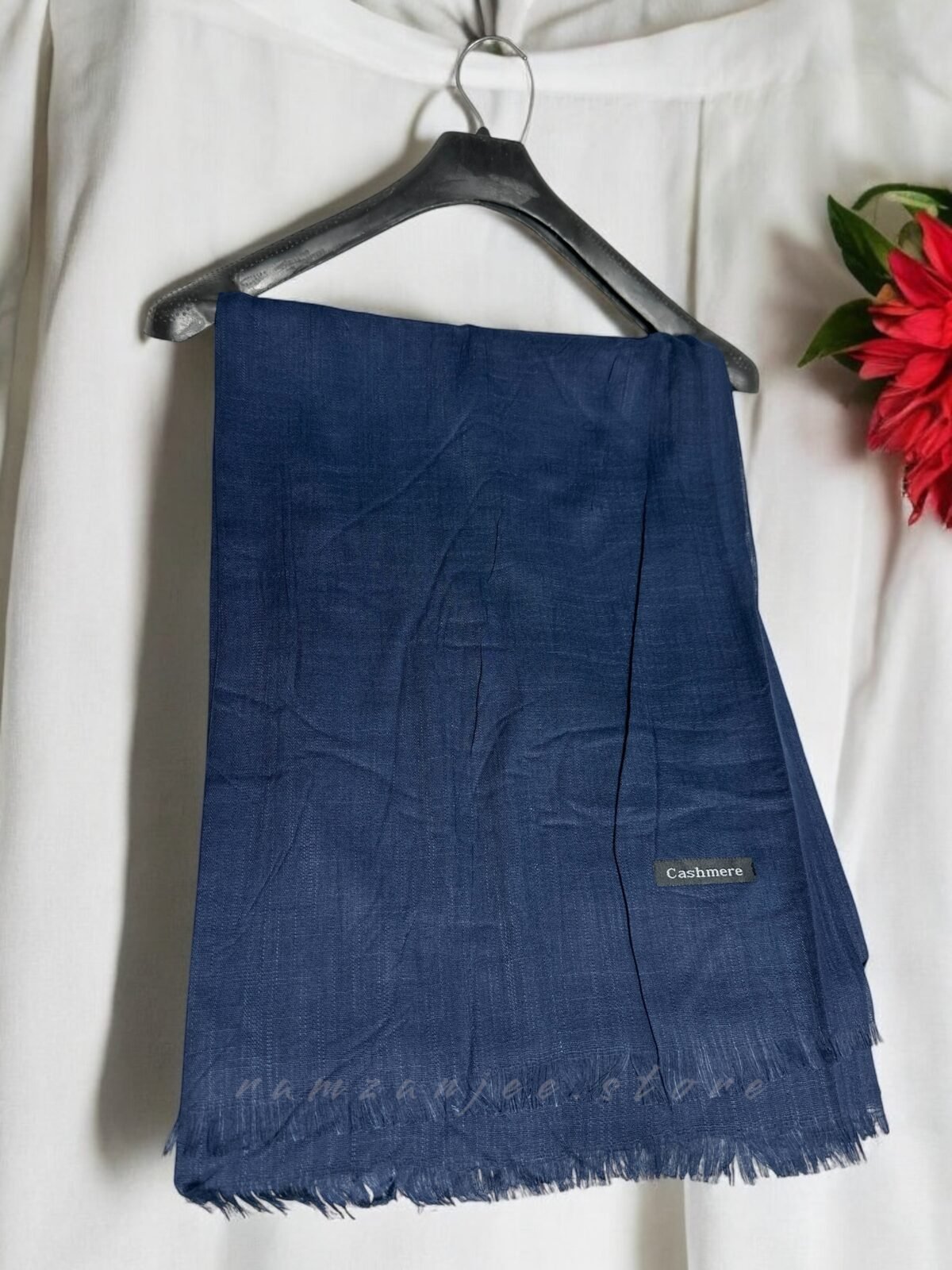 "Luxurious Cashmere Lawn Hijab in earthy tones"