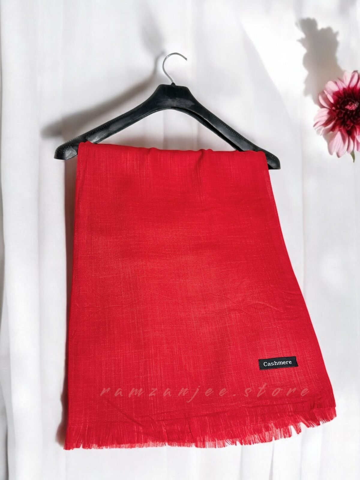"Luxurious Cashmere Lawn Hijab in earthy tones"