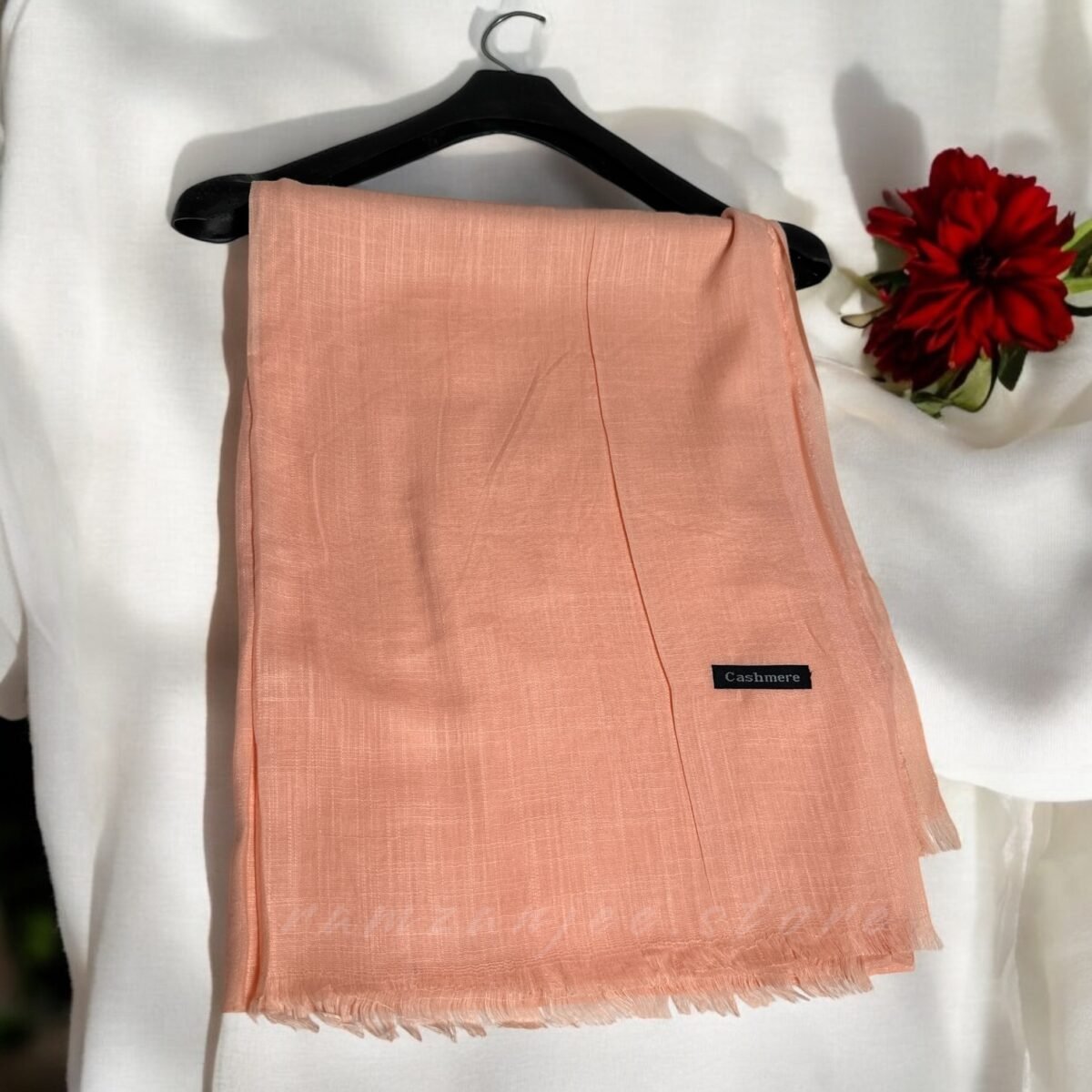 "Luxurious Cashmere Lawn Hijab in earthy tones"