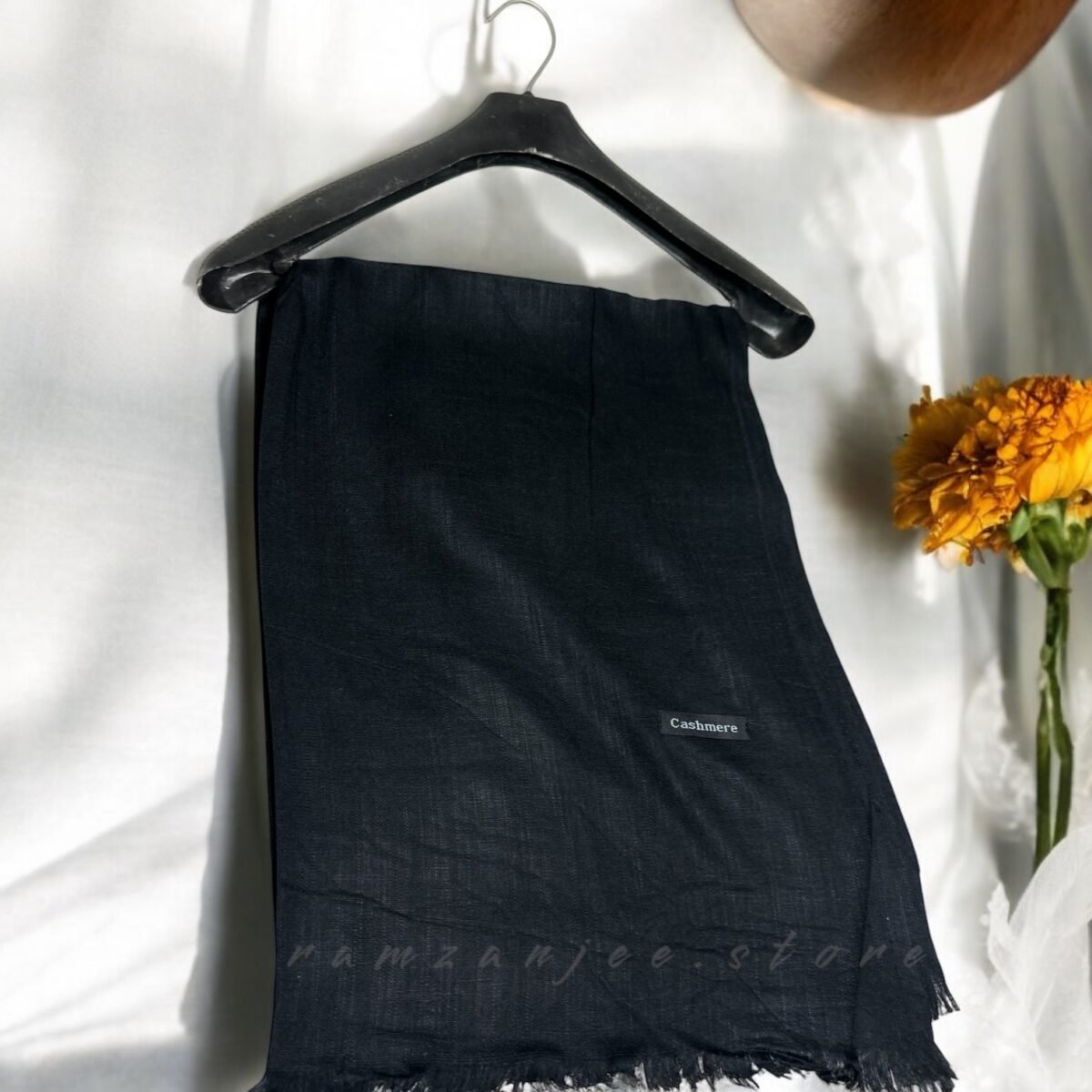 "Luxurious Cashmere Lawn Hijab in earthy tones"
