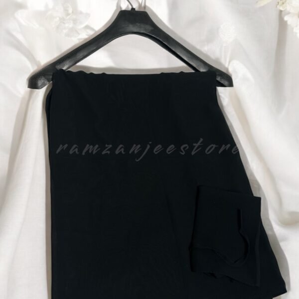 "Naqab Set Chiffon Hijab in elegant black color"