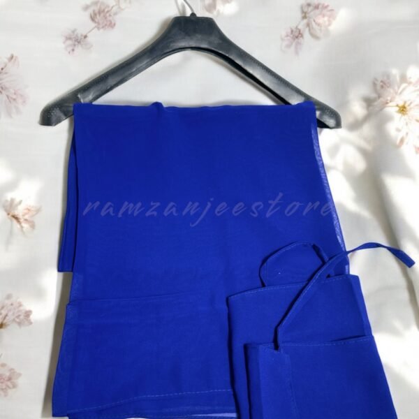 "Naqab Set Chiffon Hijab in elegant black color"