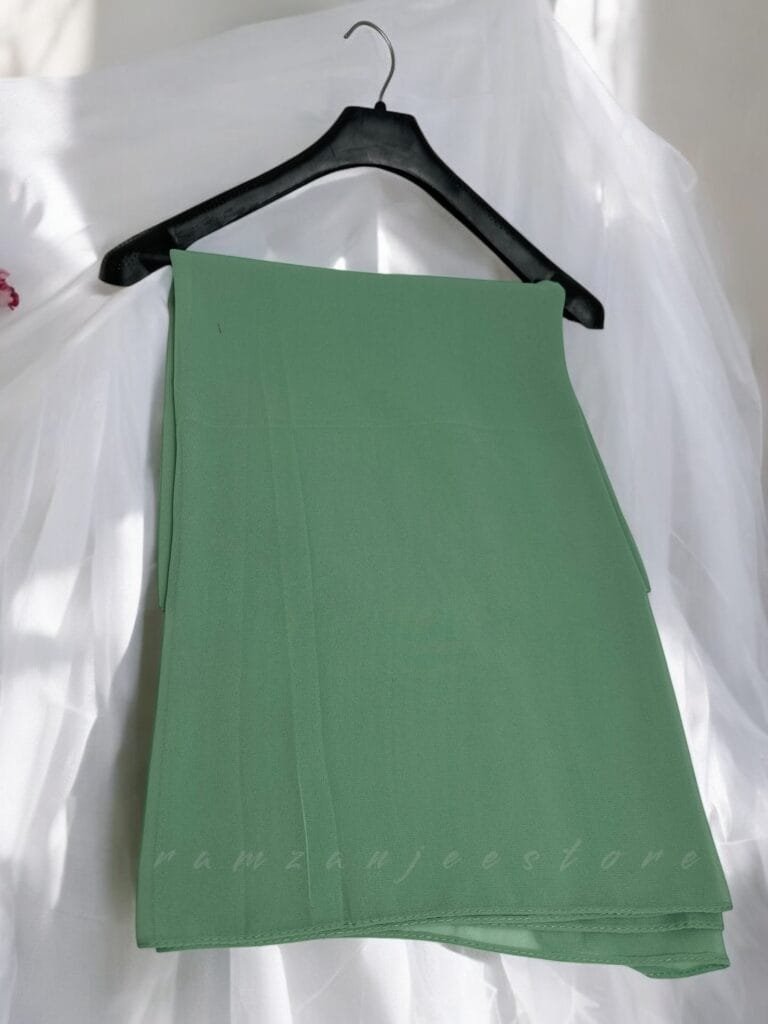 "Elegant lightweight Georgette Hijab in soft pastel shades"