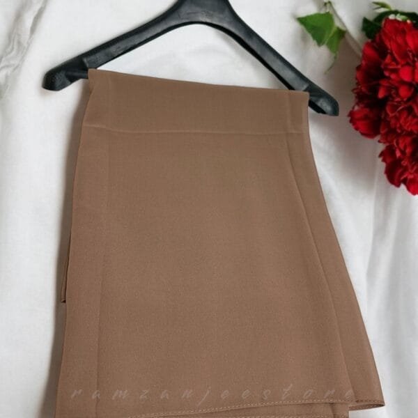 "Elegant lightweight Georgette Hijab in soft pastel shades"