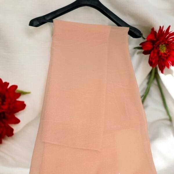 "Elegant lightweight Georgette Hijab in soft pastel shades"