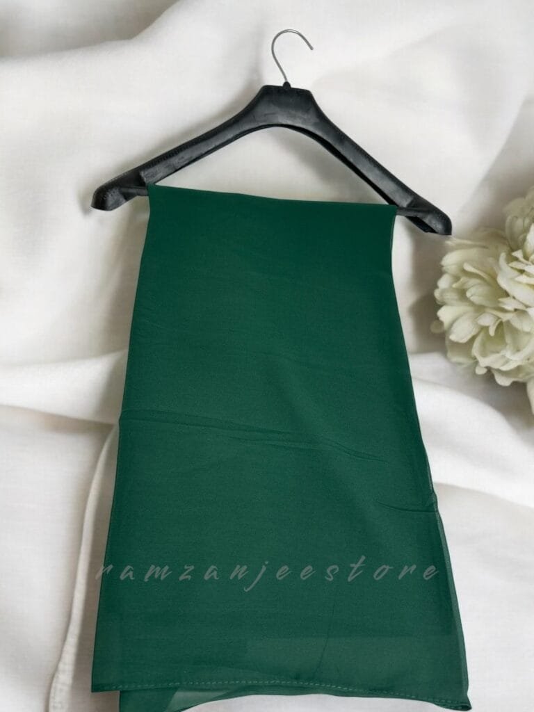 "Elegant lightweight Georgette Hijab in soft pastel shades"