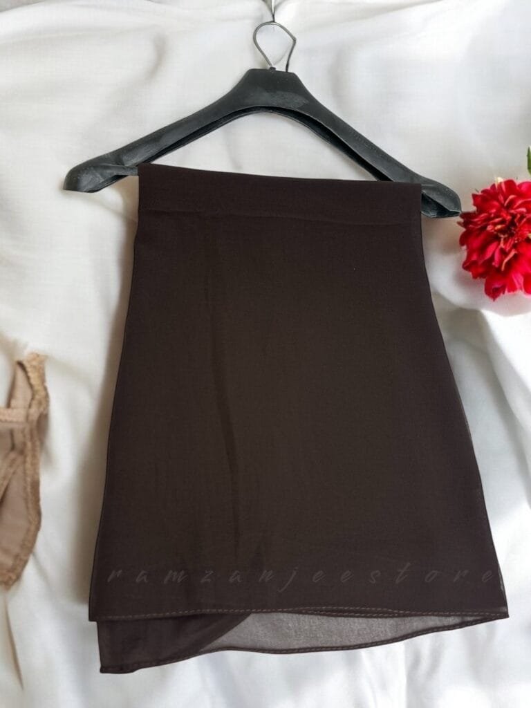 "Elegant lightweight Georgette Hijab in soft pastel shades"