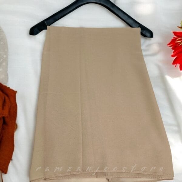 "Elegant lightweight Georgette Hijab in soft pastel shades"