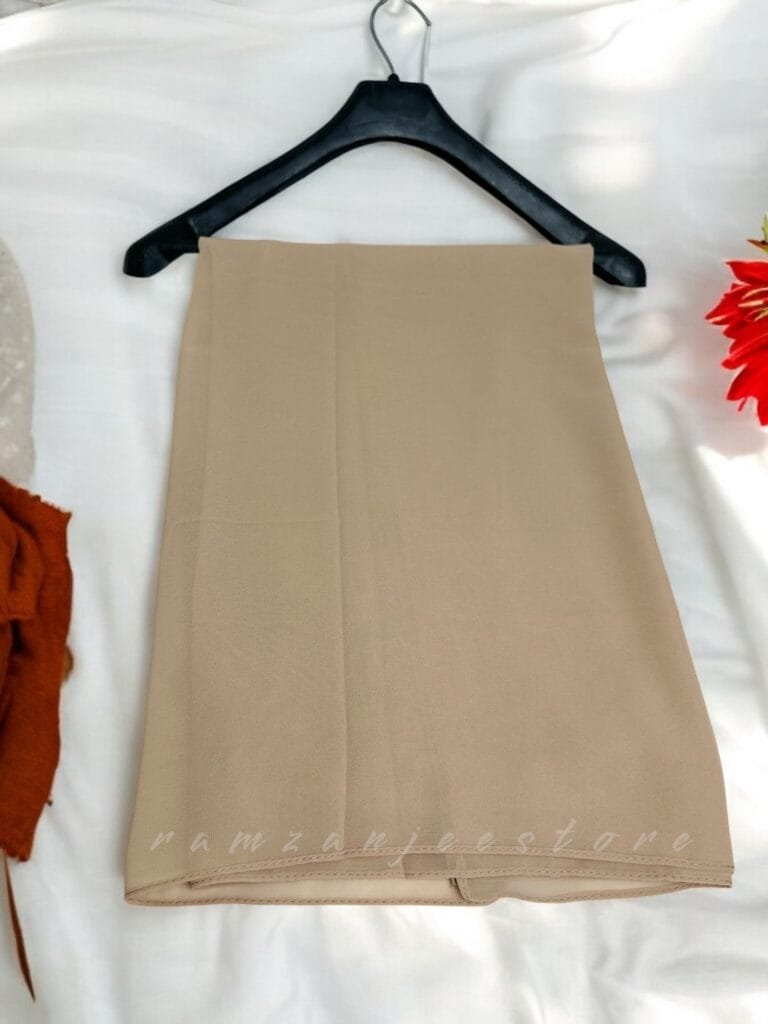 "Elegant lightweight Georgette Hijab in soft pastel shades"