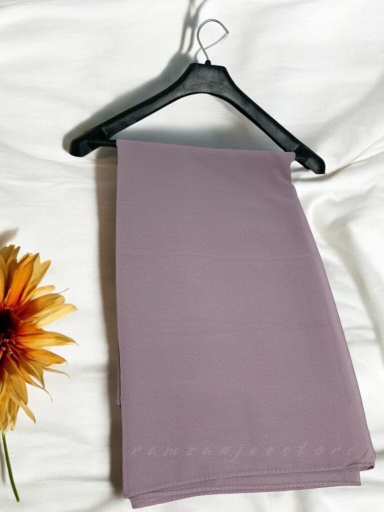 "Elegant lightweight Georgette Hijab in soft pastel shades"