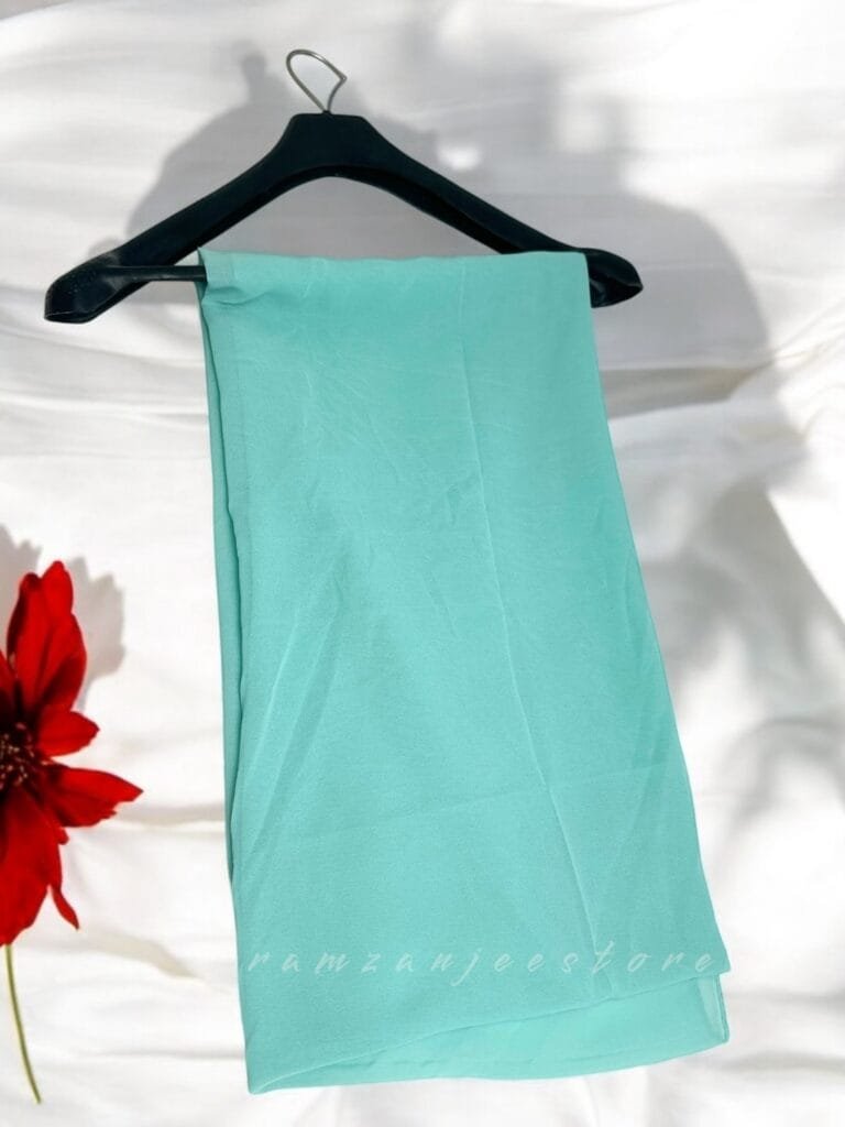 "Elegant lightweight Georgette Hijab in soft pastel shades"
