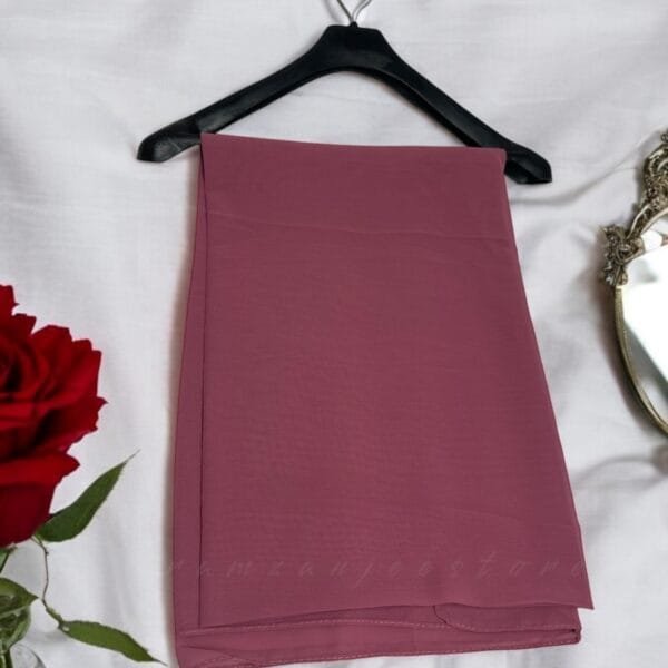 "Elegant lightweight Georgette Hijab in soft pastel shades"