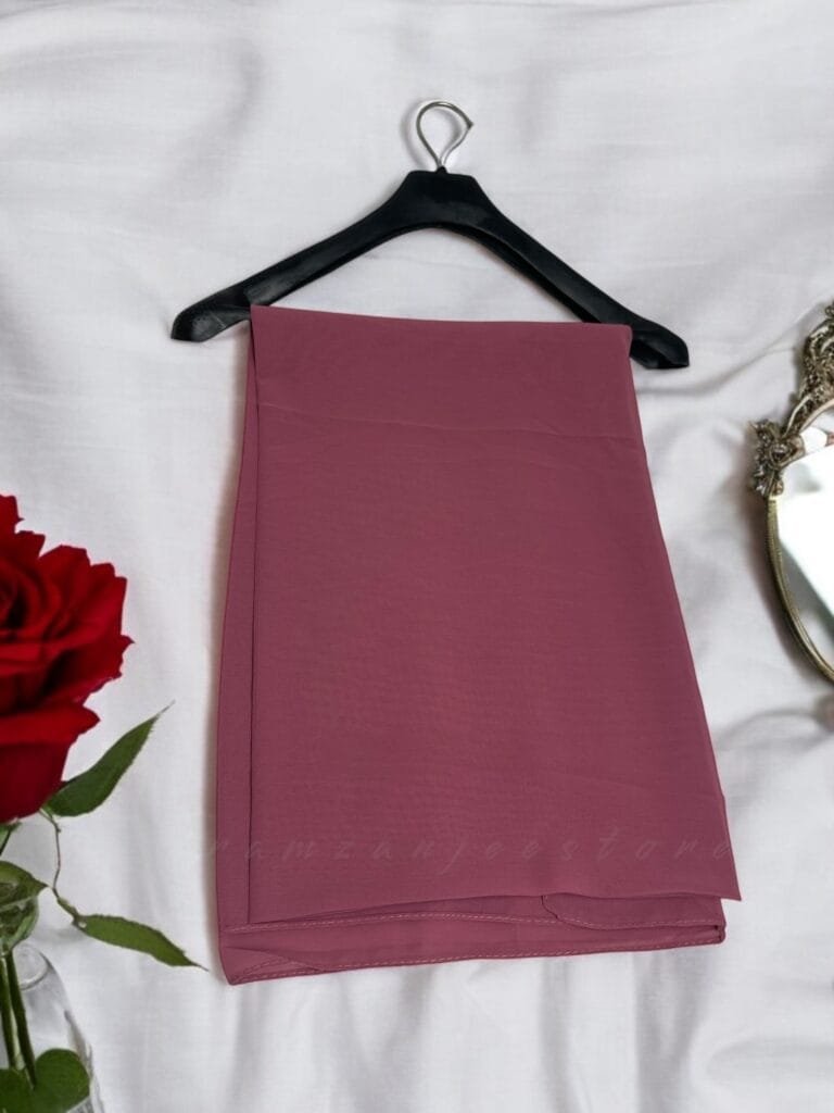 "Elegant lightweight Georgette Hijab in soft pastel shades"