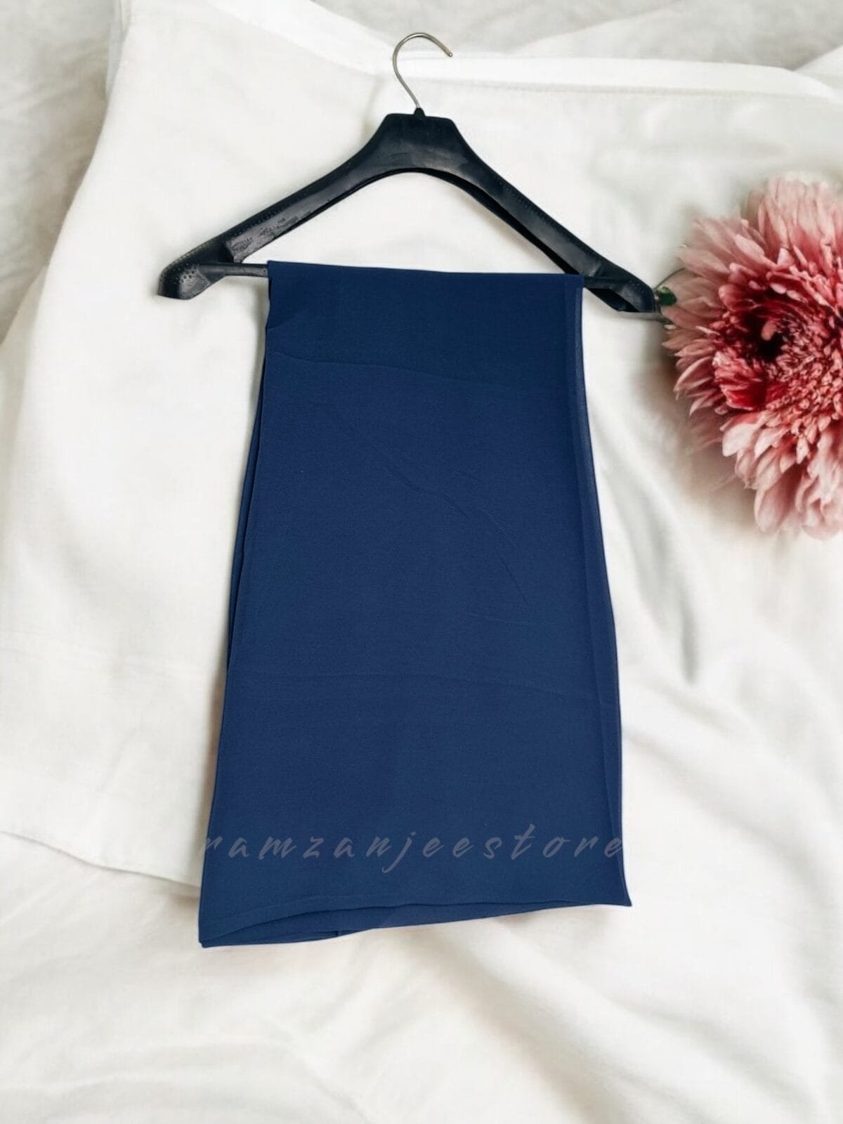 "Elegant lightweight Georgette Hijab in soft pastel shades"