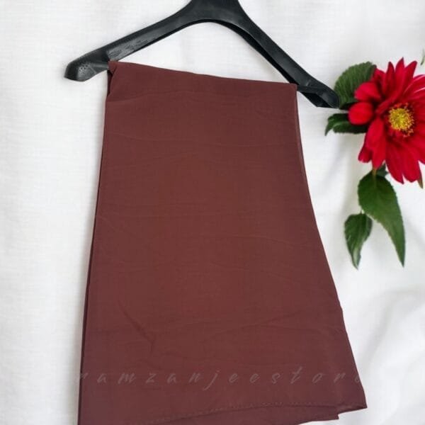 "Elegant lightweight Georgette Hijab in soft pastel shades"